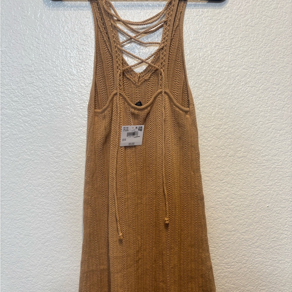 American Eagle Outfitters Tan Knit Midi Dress - Picture 2 of 4